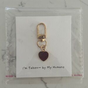 Personalized Heart Charm for Pets, Dog Collar Accessories- NWT